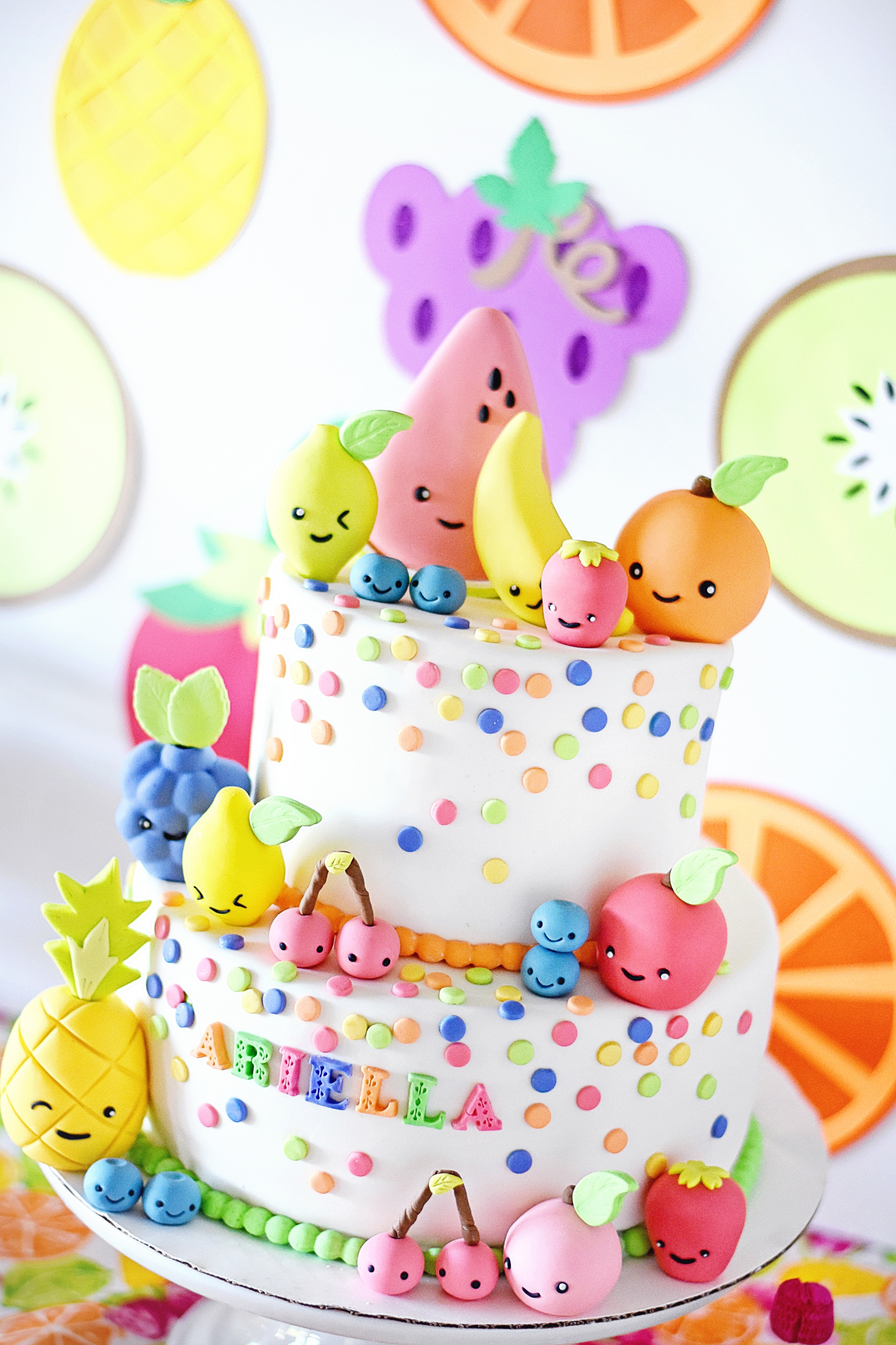 Kawaii Fruit Cake Toppers by Les Pop Sweets - Project Nursery