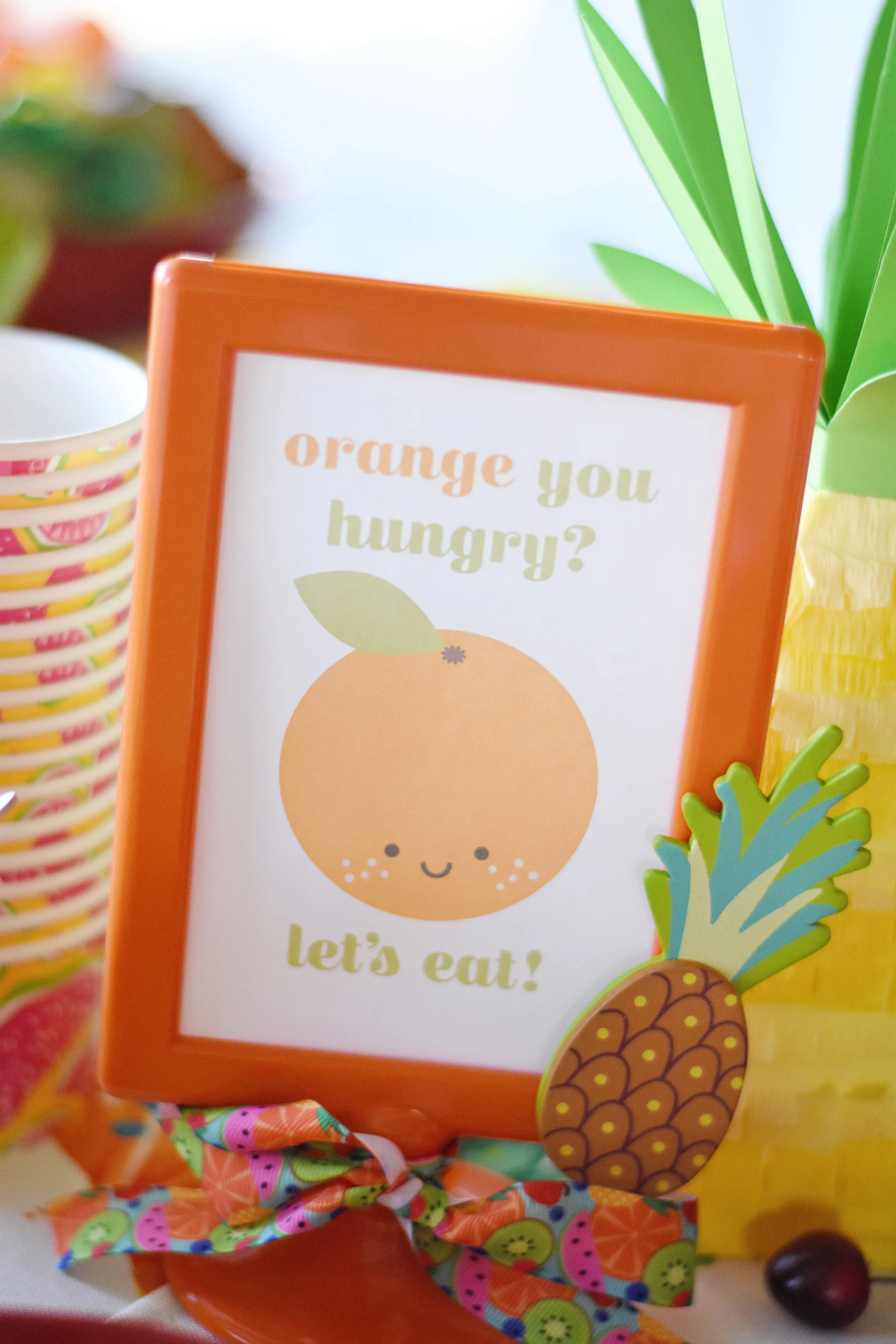 Tutti Frutti Birthday Party Food Signs - Project Nursery