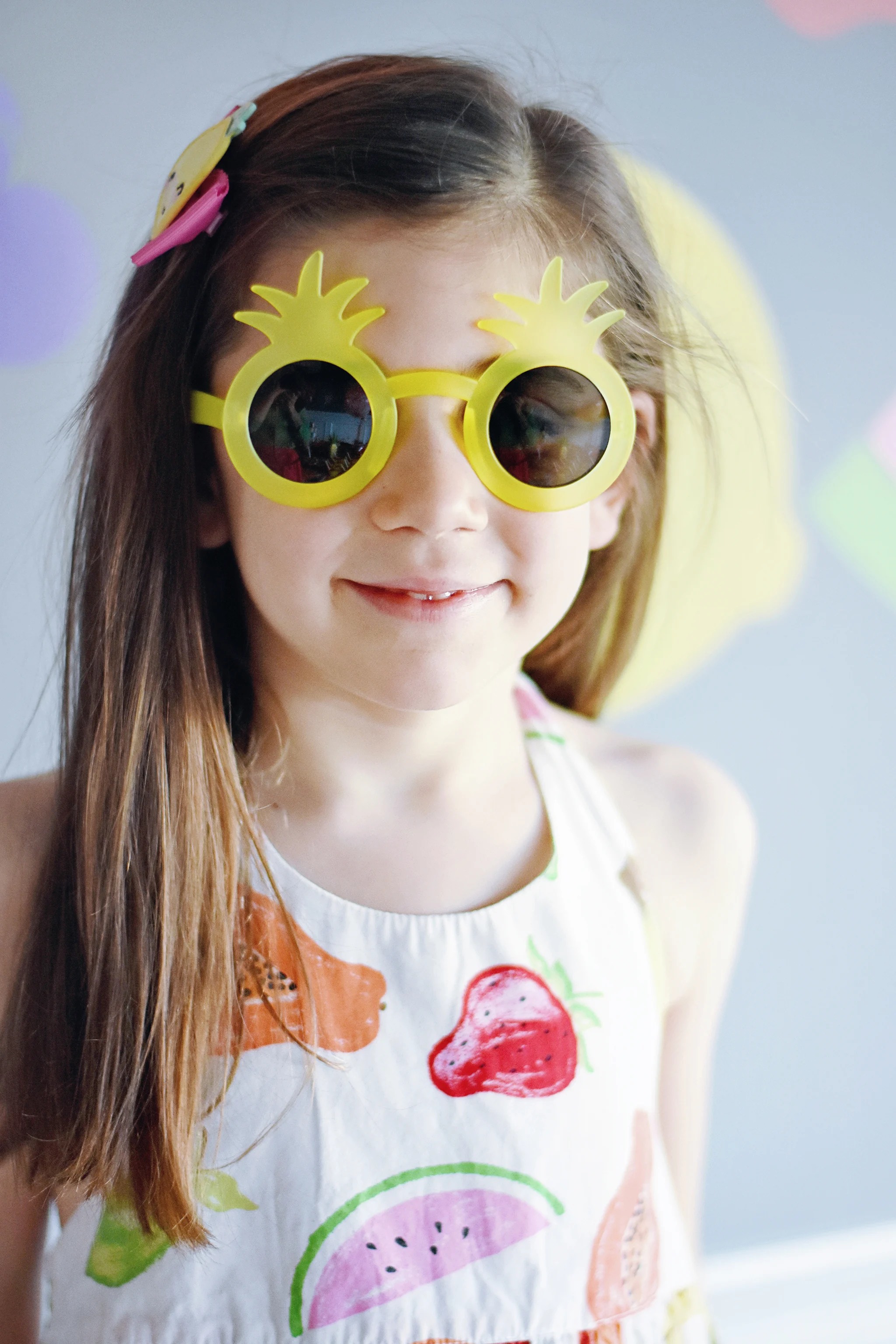 Pineapple Sunglasses at Tutti Frutti Birthday Party - Project Nursery