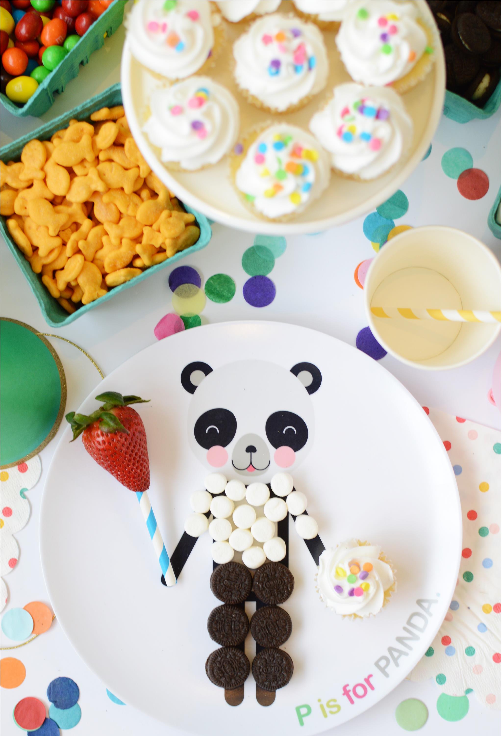 Dressable Panda Plate at Party Animal Party
