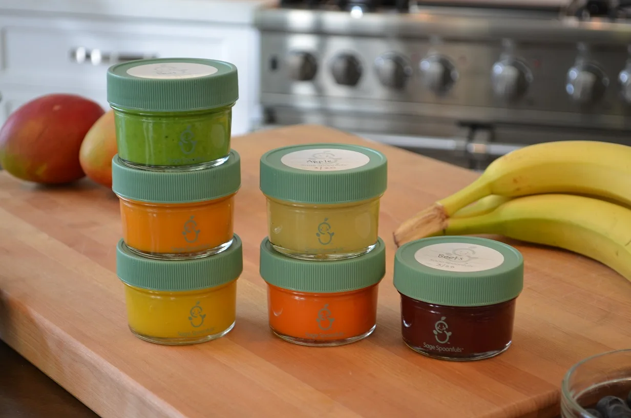 Sage Spoonfuls Glass Baby Food Storage Jars