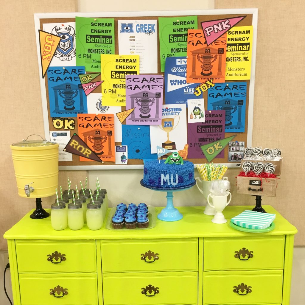 Monsters University Birthday Project Nursery