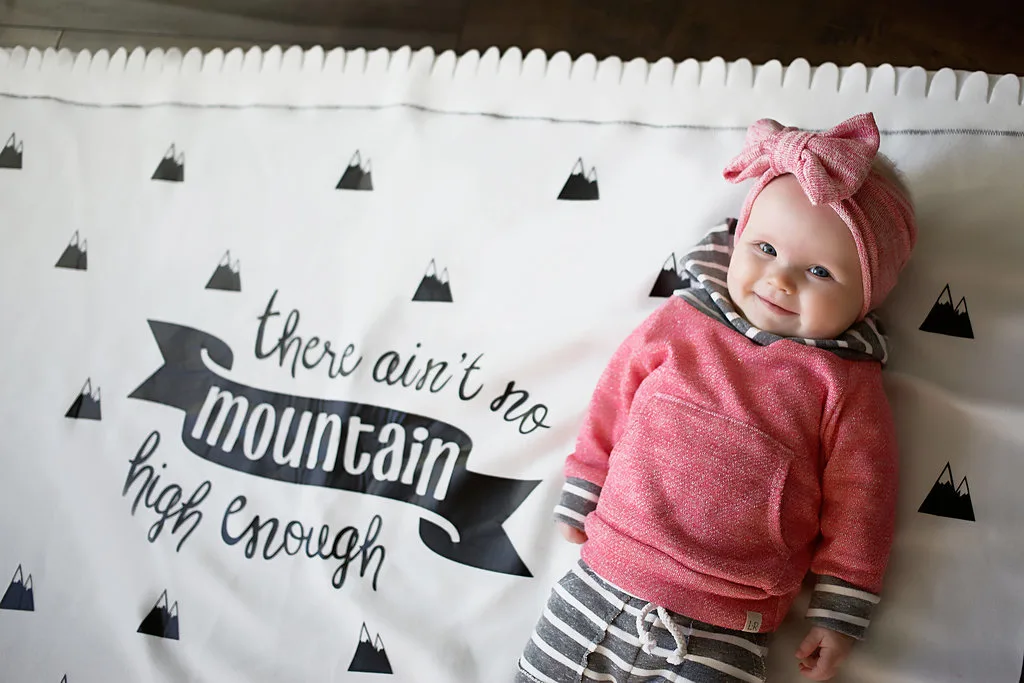 There Ain't No Mountain High Enough DIY Blanket Tutorial - Project Nursery