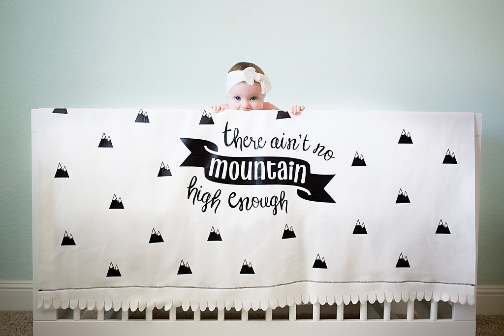 There Ain't No Mountain High Enough DIY Blanket - Project Nursery