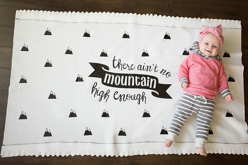 There Ain't No Mountain High Enough DIY Blanket Tutorial - Project Nursery