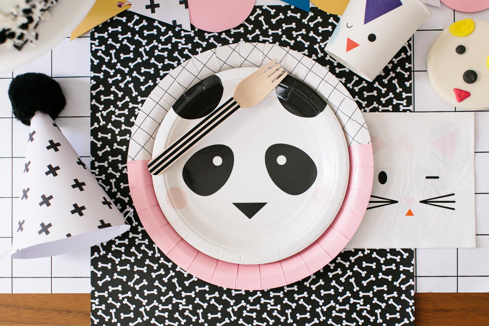 Panda Party Animals Place Setting 