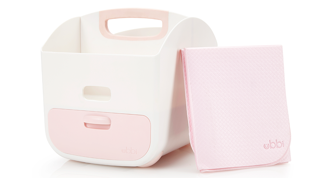 Ubbi Diaper Caddy in Light Pink