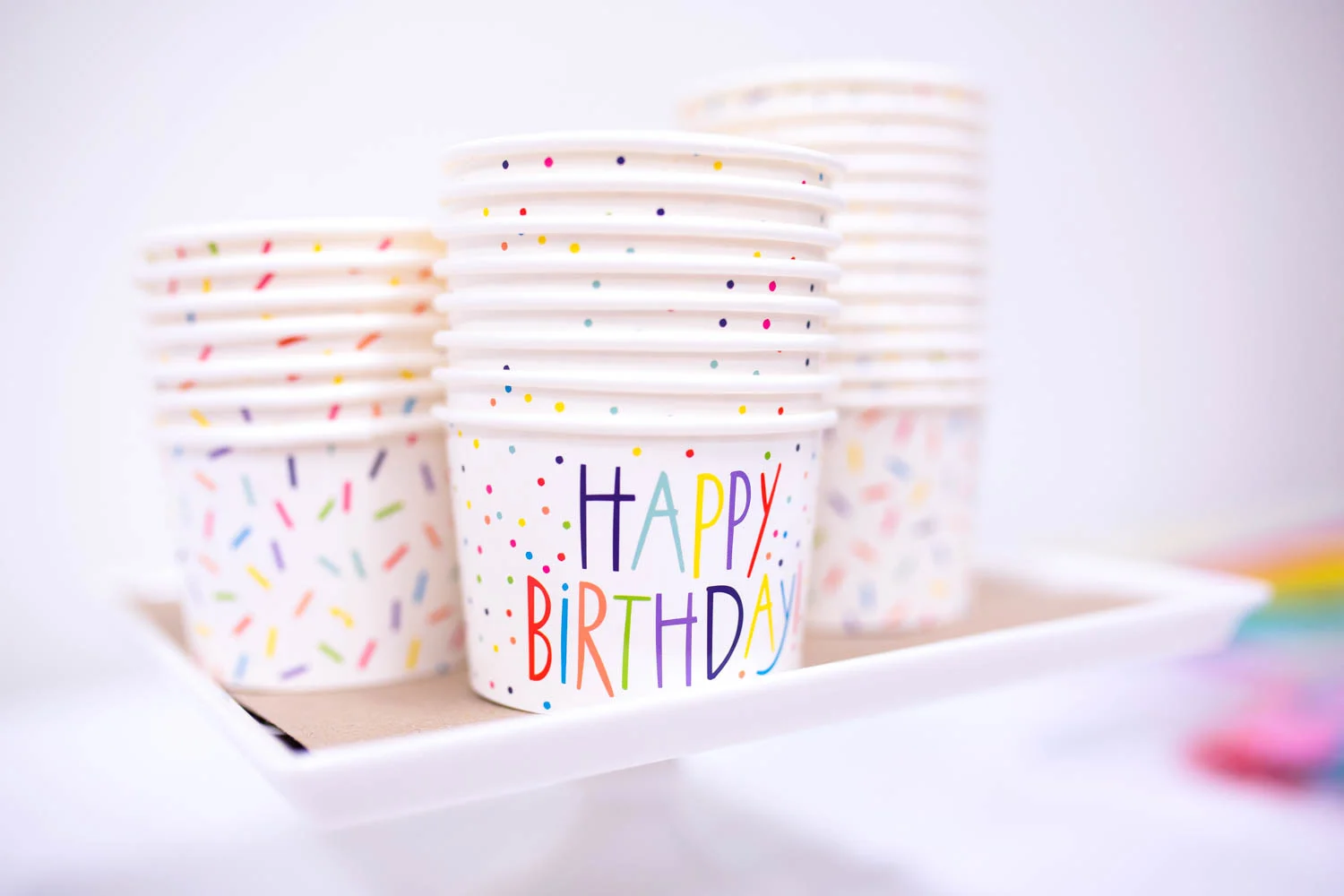 Ice Cream Cups Happy Birthday - Project Nursery