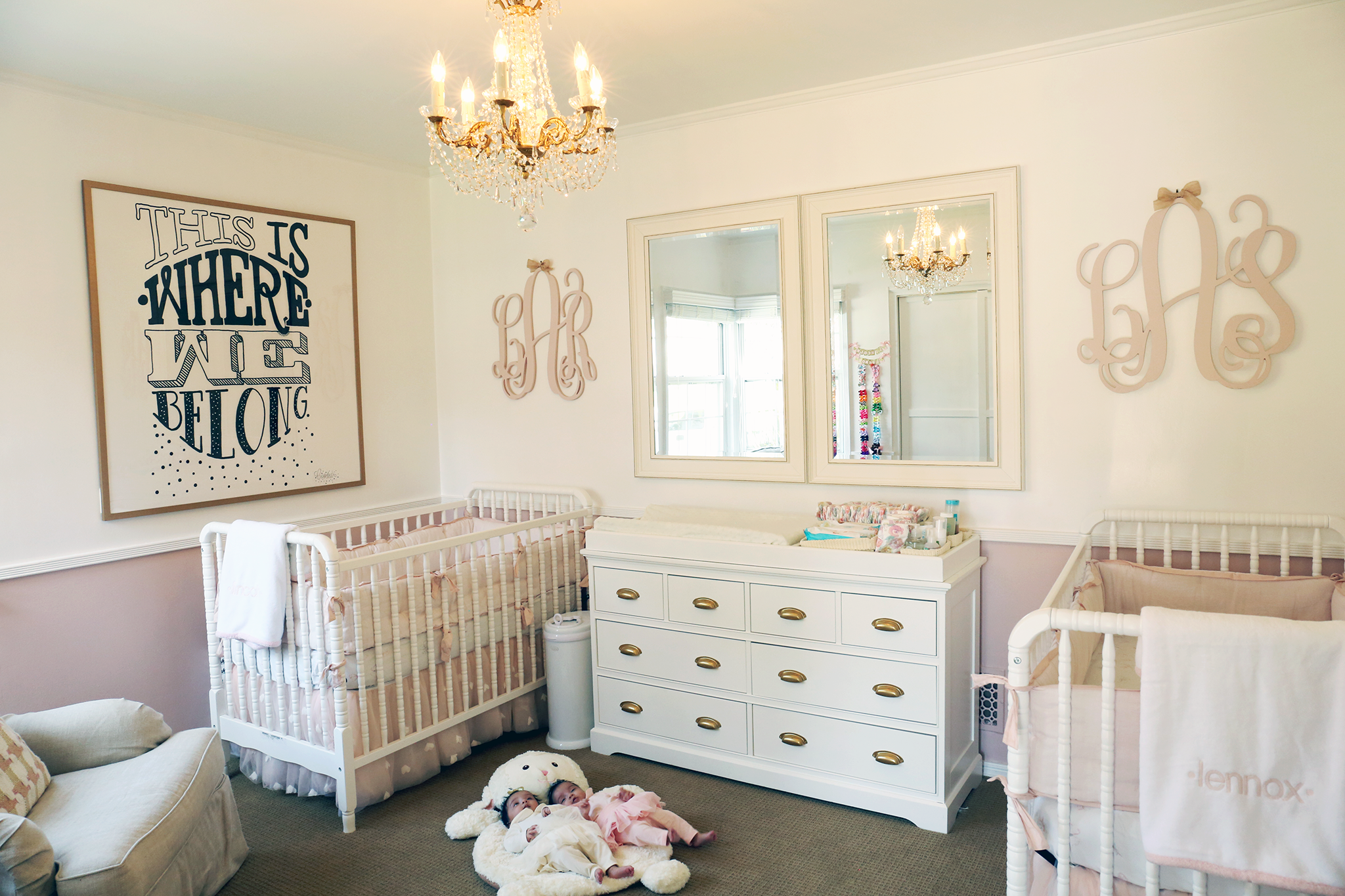 Twin Girls Nursery