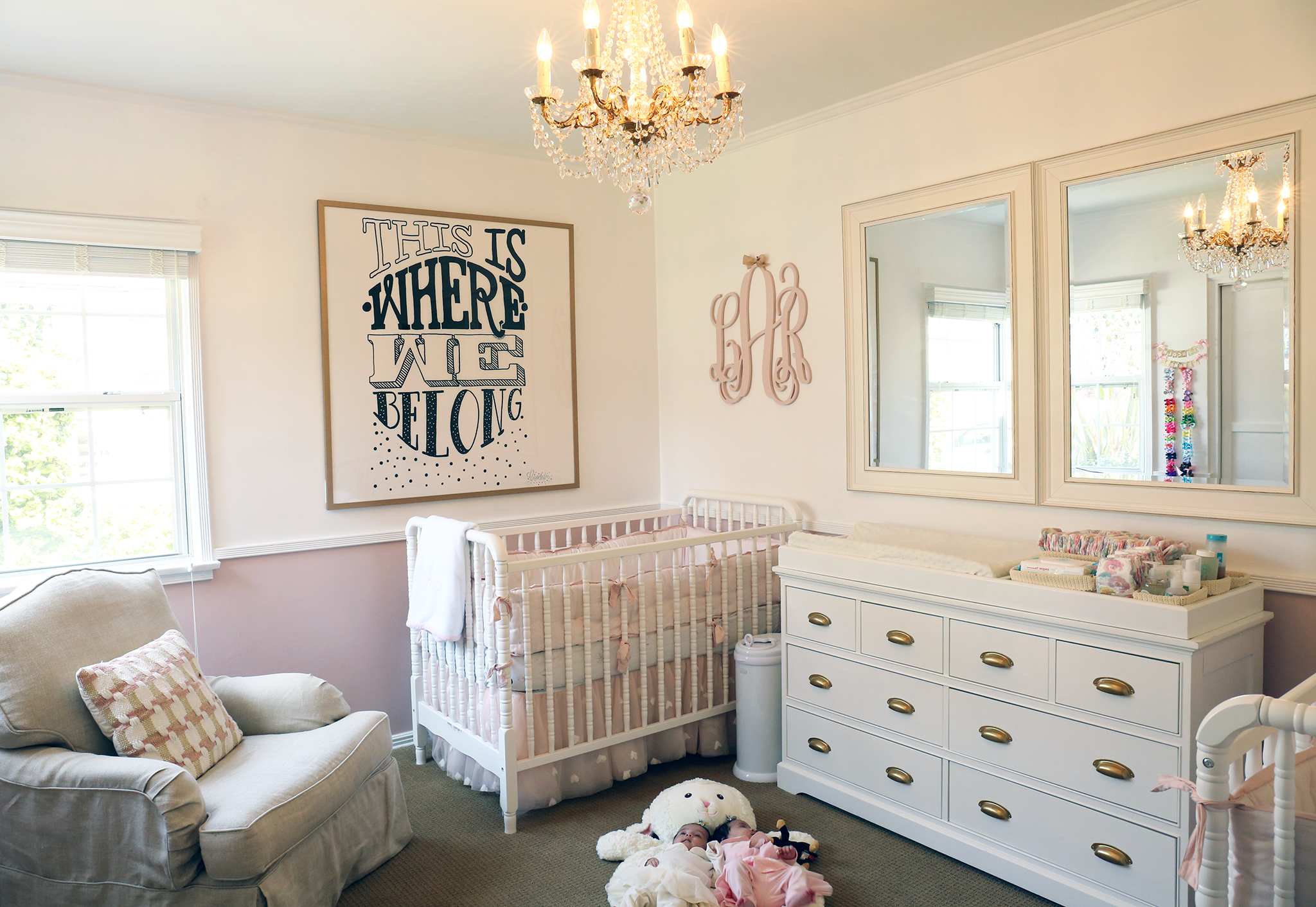 Twin Girls Nursery