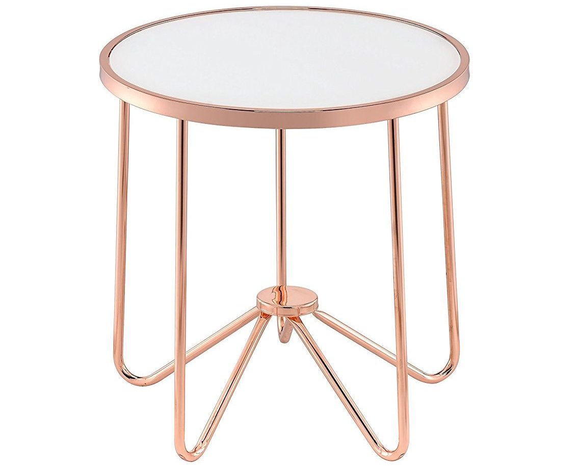 Rose Gold Accent Table 