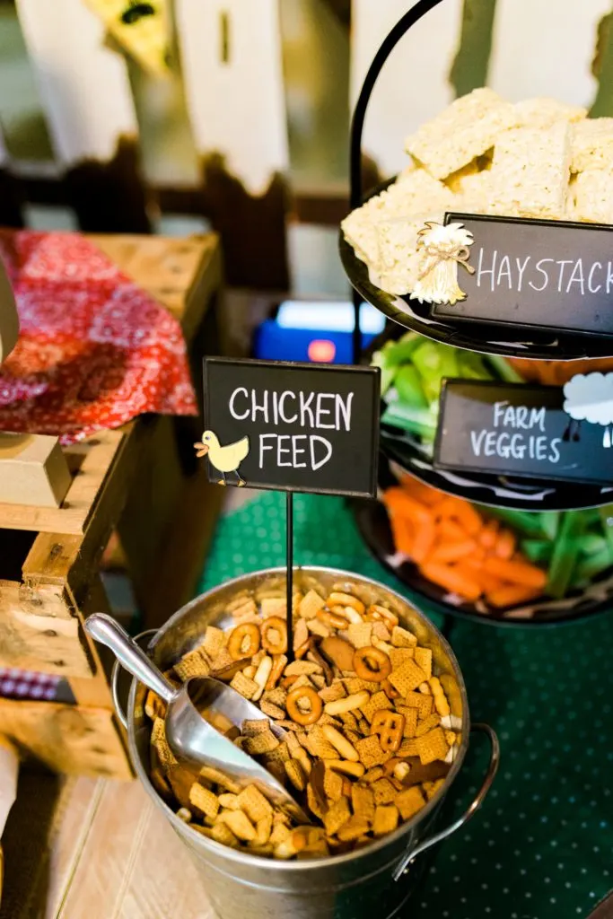 Barnyard Birthday Bash Chicken Feed Food Station - Project Nursery