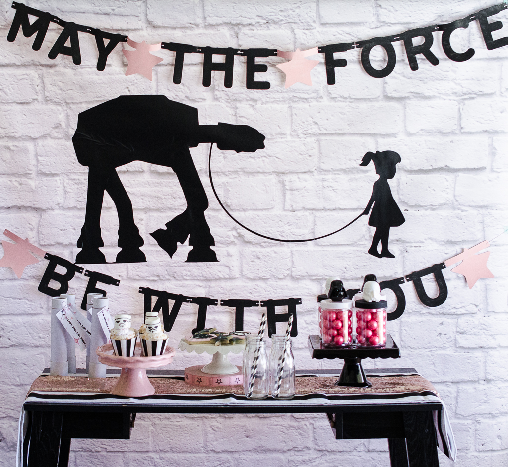Pink and Sparkly Star Wars Party