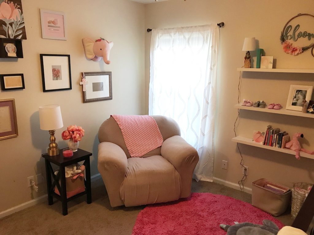 Soft and Feminine Girl's Nursery Reading Nook - Project Nursery