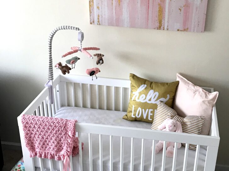 Pink and Gold Baby Girl Nursery