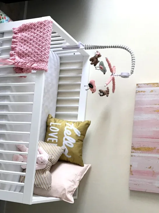 Pink and Gold Baby Girl Nursery