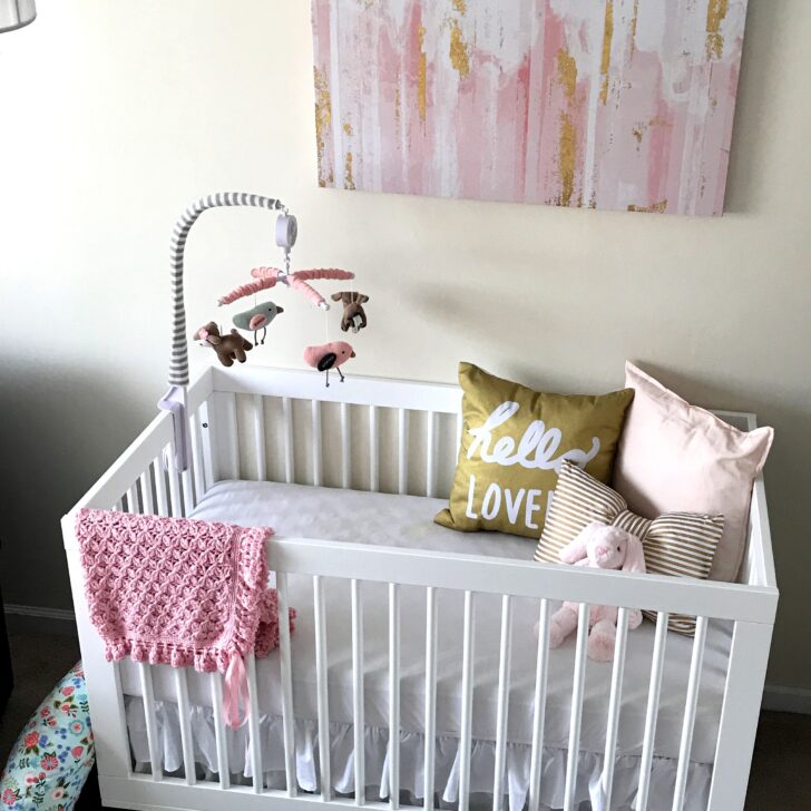 Pink and Gold Baby Girl Nursery