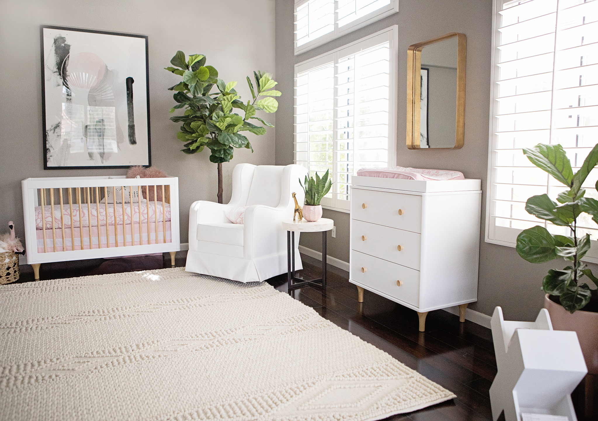 Sophisticated Pink and Gray Nursery - Project Nursery