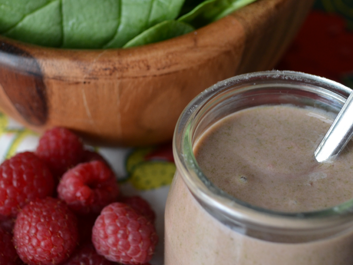 Raspberry Spinach Yogurt Blend Recipe