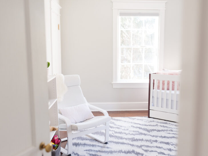 Modern Nursery with a Pop of Pink