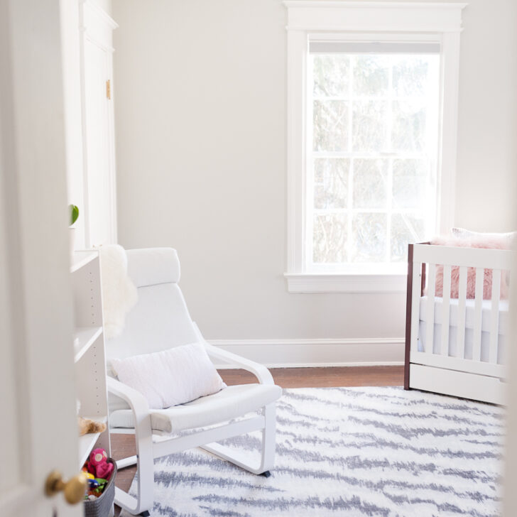 Modern Nursery with a Pop of Pink