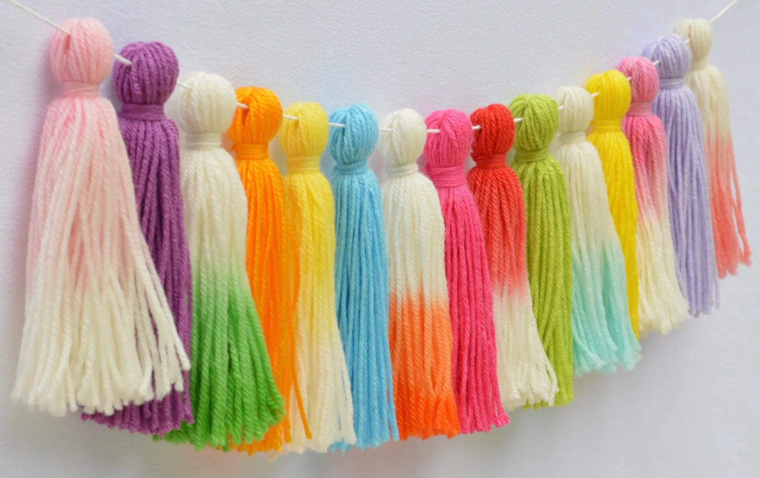 Dip-Dyed Tassel Garland