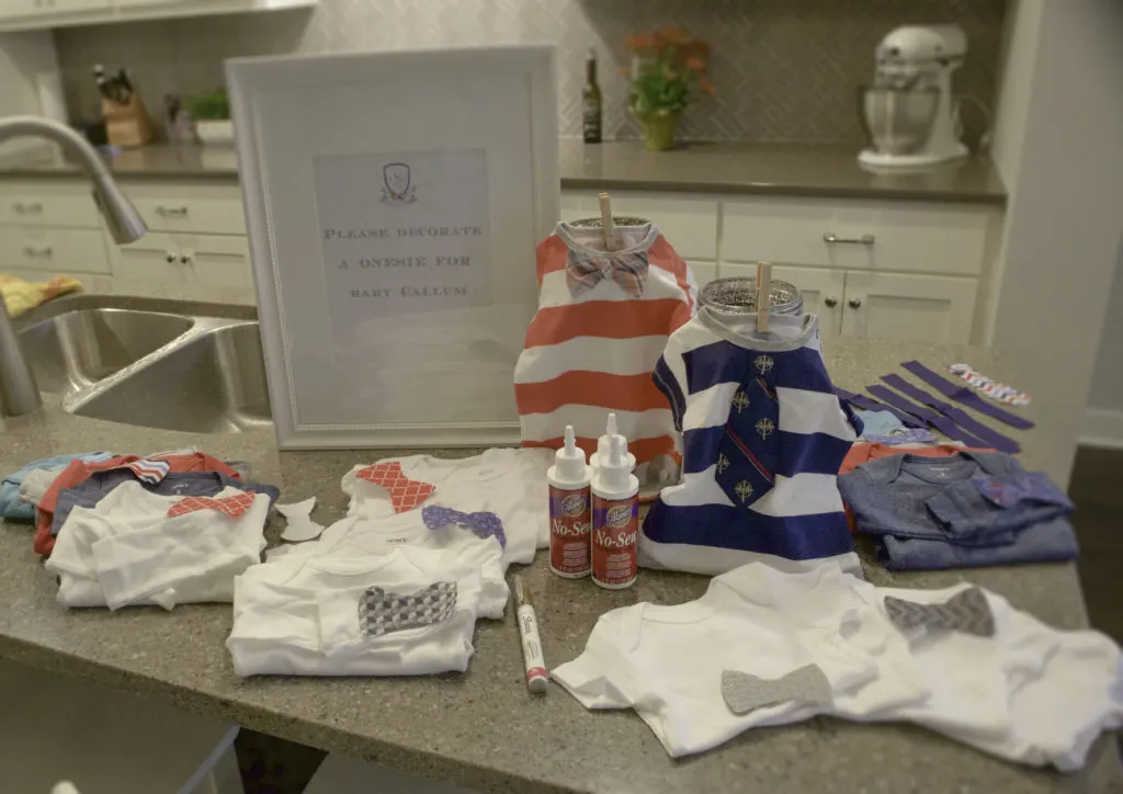 Decorate a Onesie Baby Shower Activity - Project Nursery