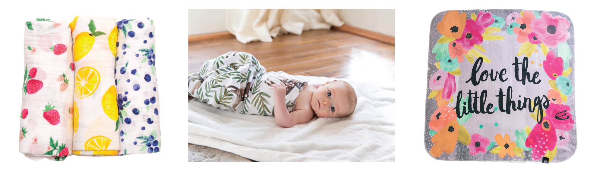 watercolor swaddle