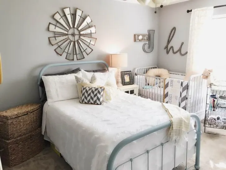 Farmhouse Styled Nursery and Guestroom