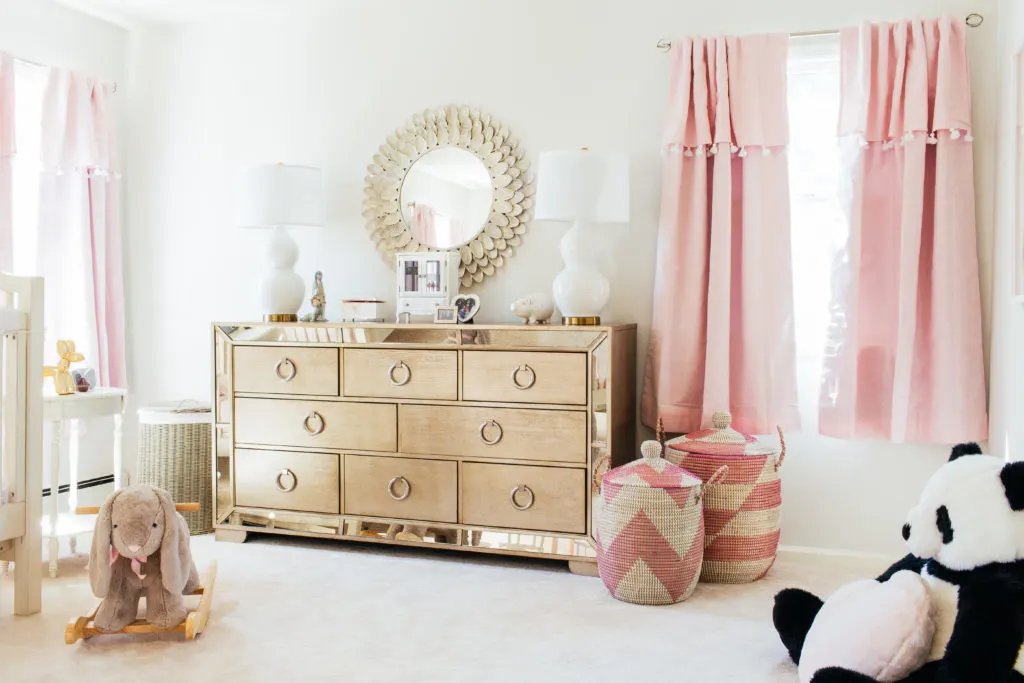 Glam Pink and Gold Girls Nursery - Project Nursery