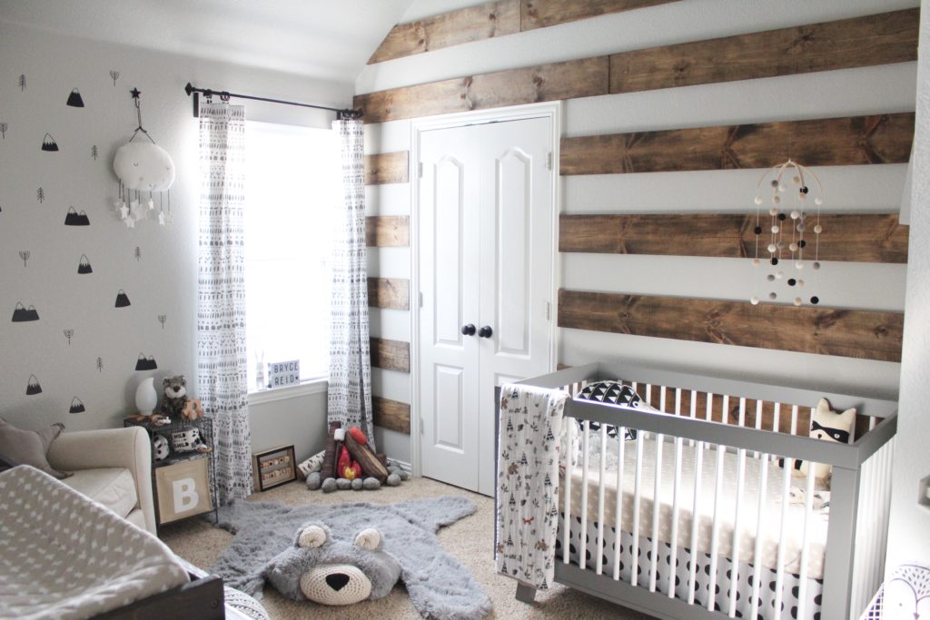 Rustic Modern Nursery with Shiplap Accent Wall - Project Nursery