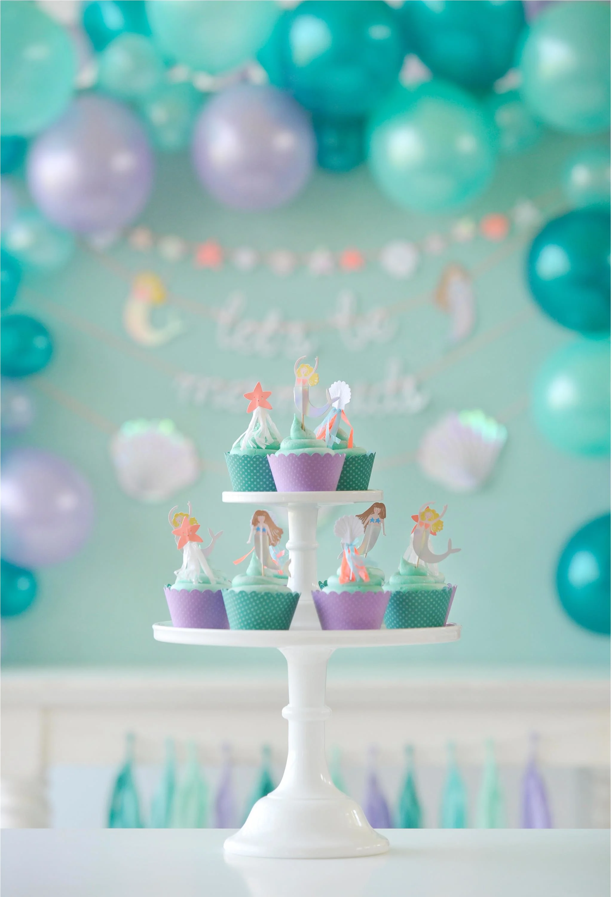 Mermaid Cupcakes - Project Nursery
