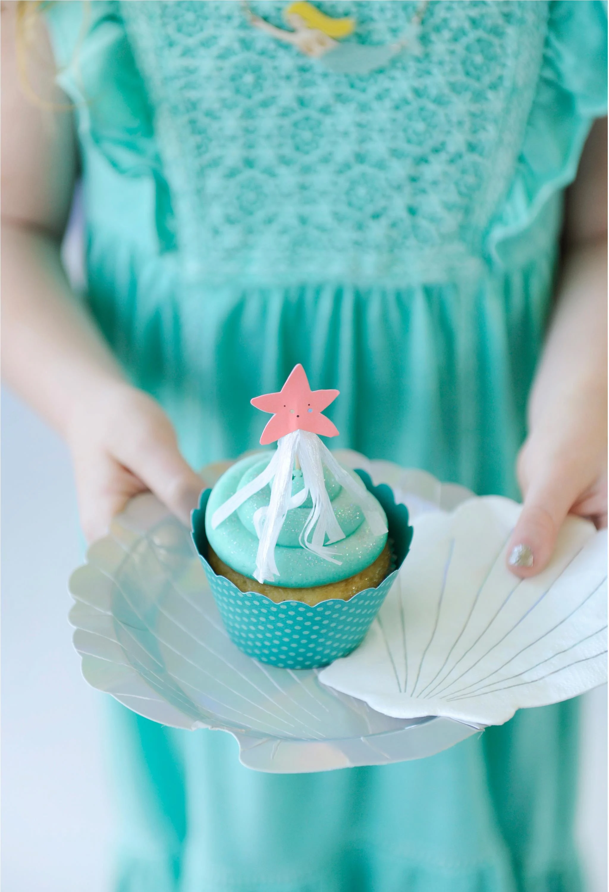Mermaid Party Starfish Cupcake Topper - Project Nursery