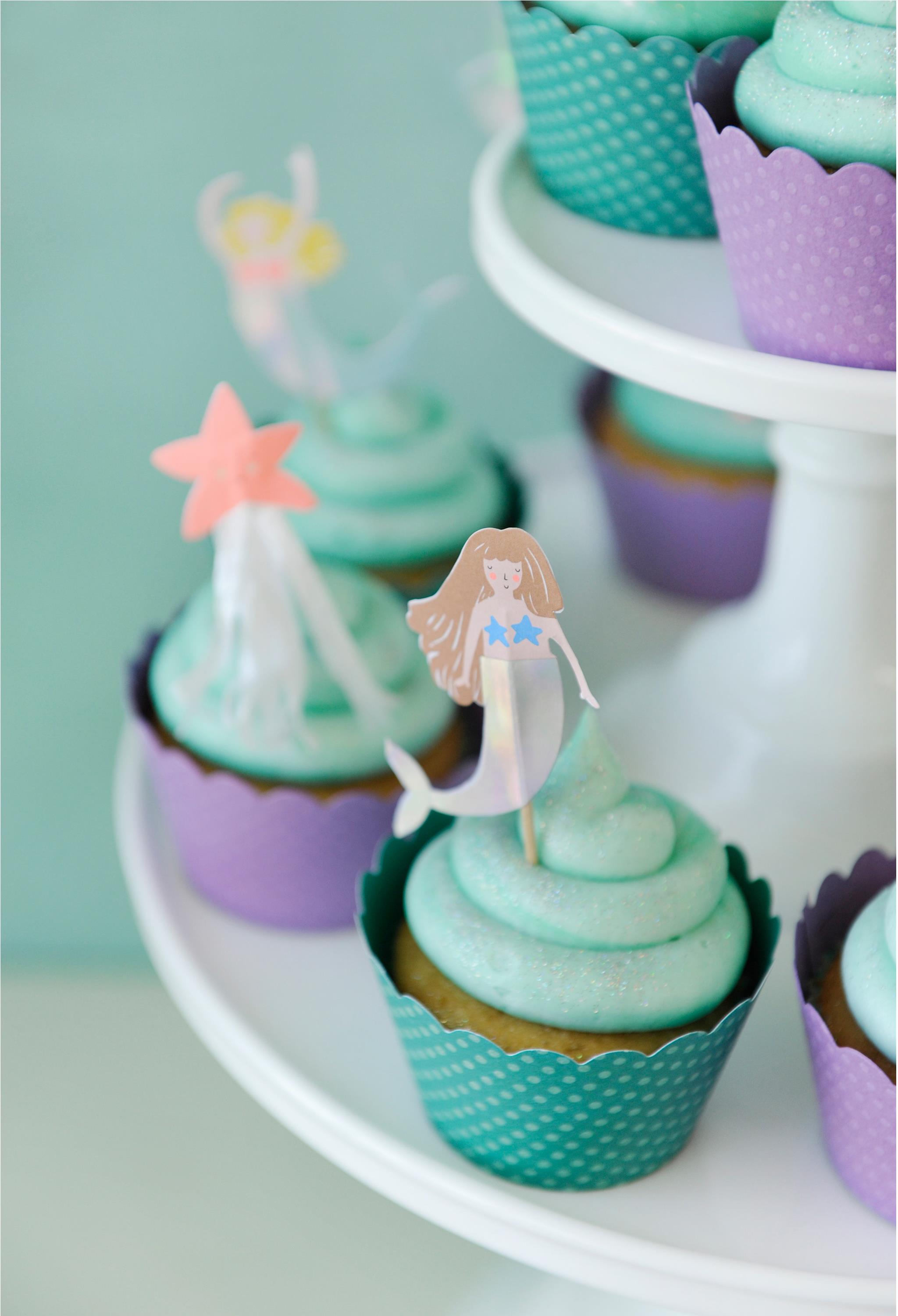 Mermaid Party Cupcakes - Project Nursery