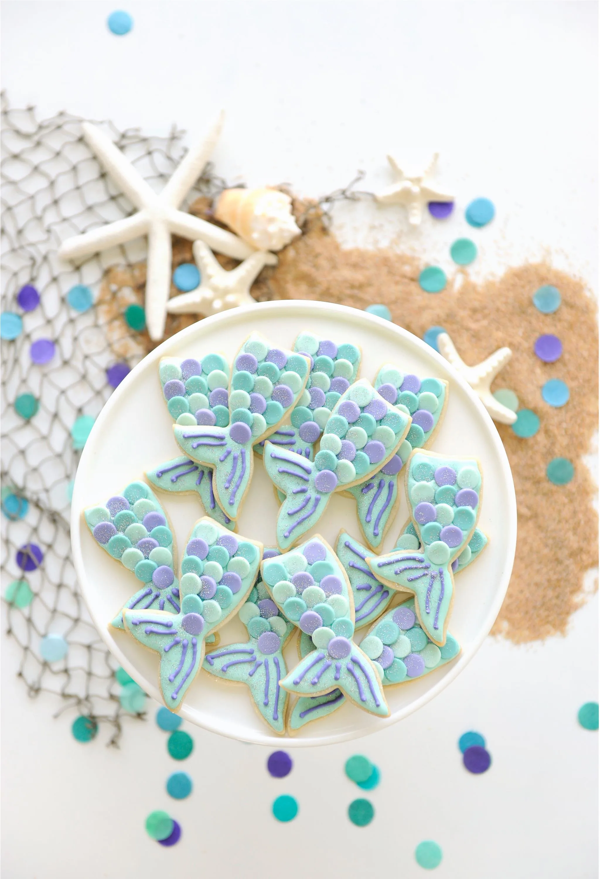 Mermaid Tail Sugar Cookies - Project Nursery