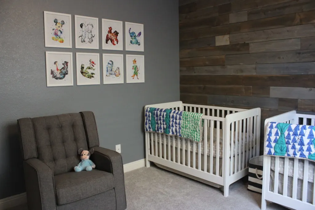 Modern Disney Twin Nursery