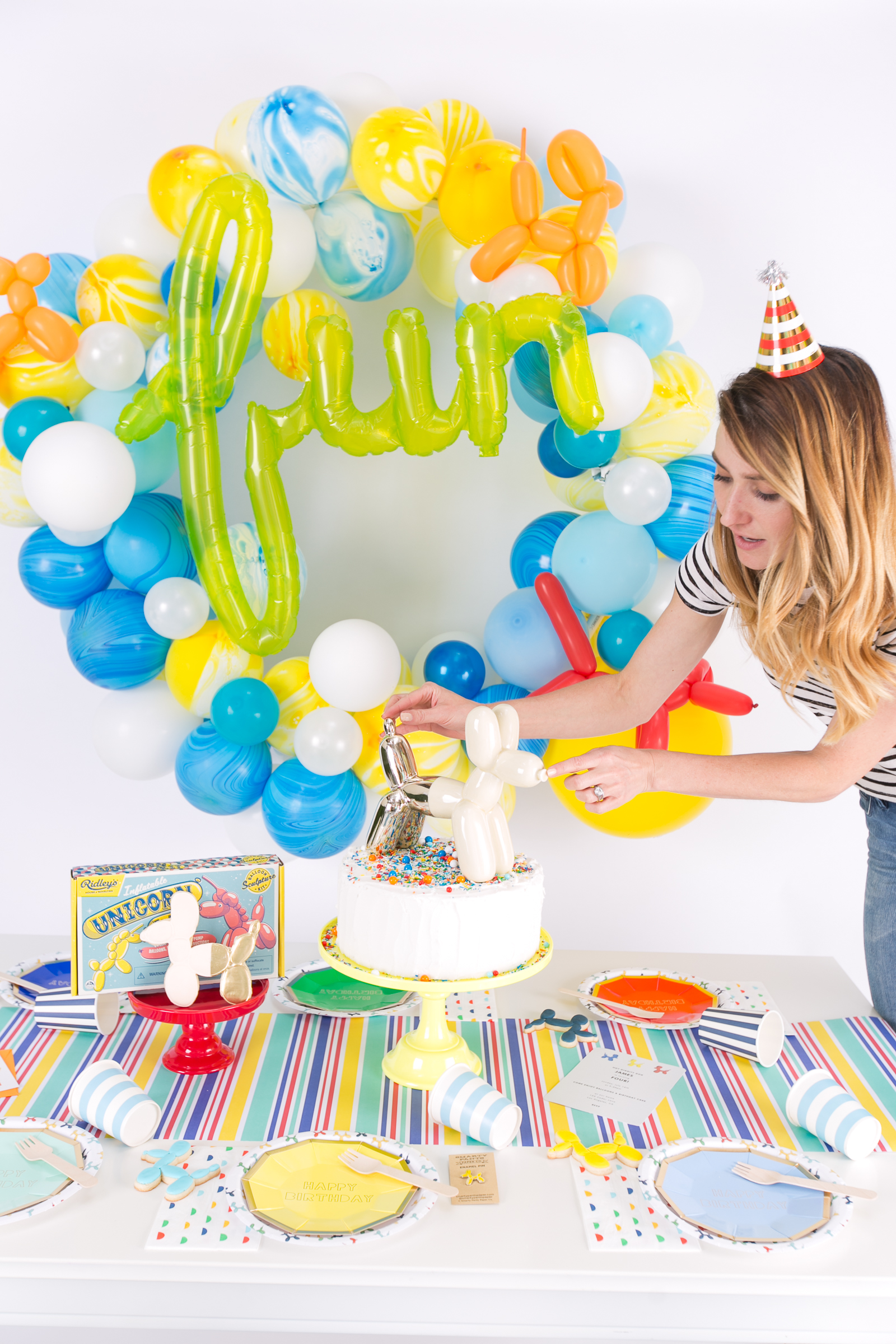 Balloon Animal Party Cake