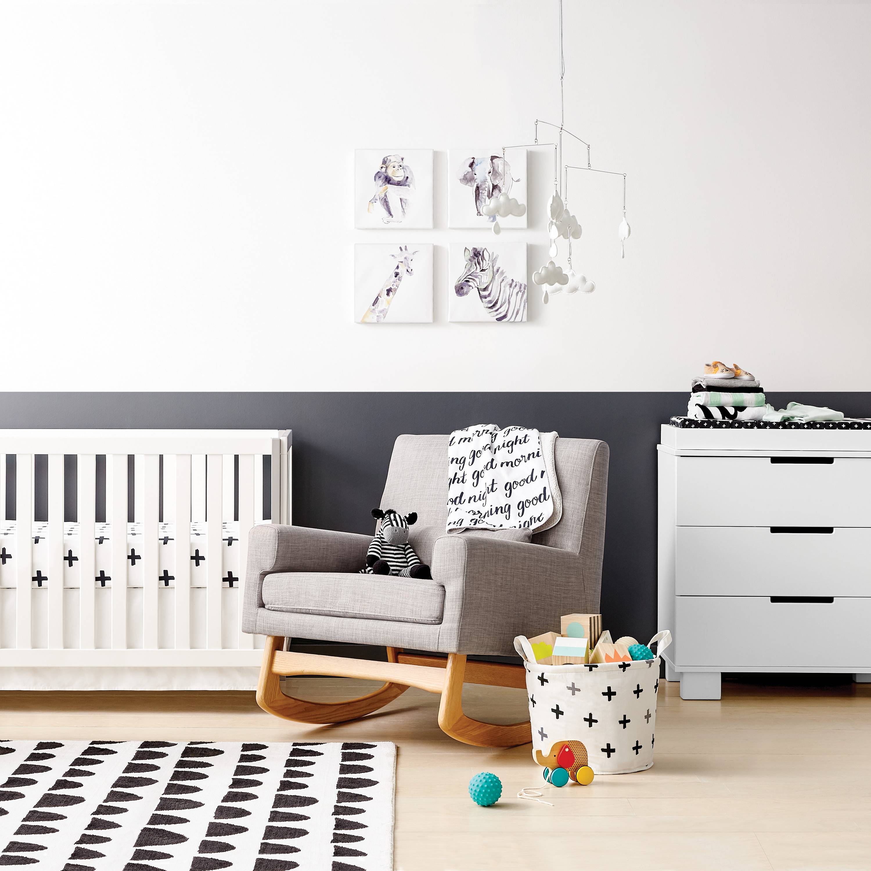 Black & White Nursery Decor from Target's Cloud Island Collection