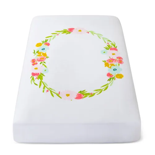 Floral Wreath Crib Sheet from Target's Cloud Island Collection