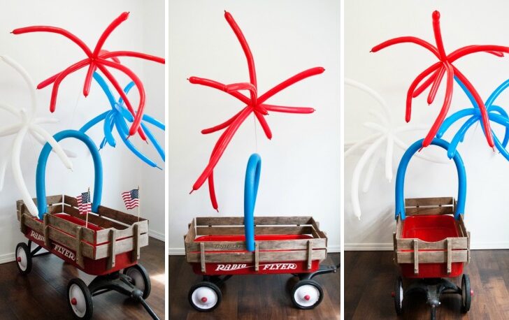DIY Fourth of July Parade Wagon Independence Day Wagon Decor