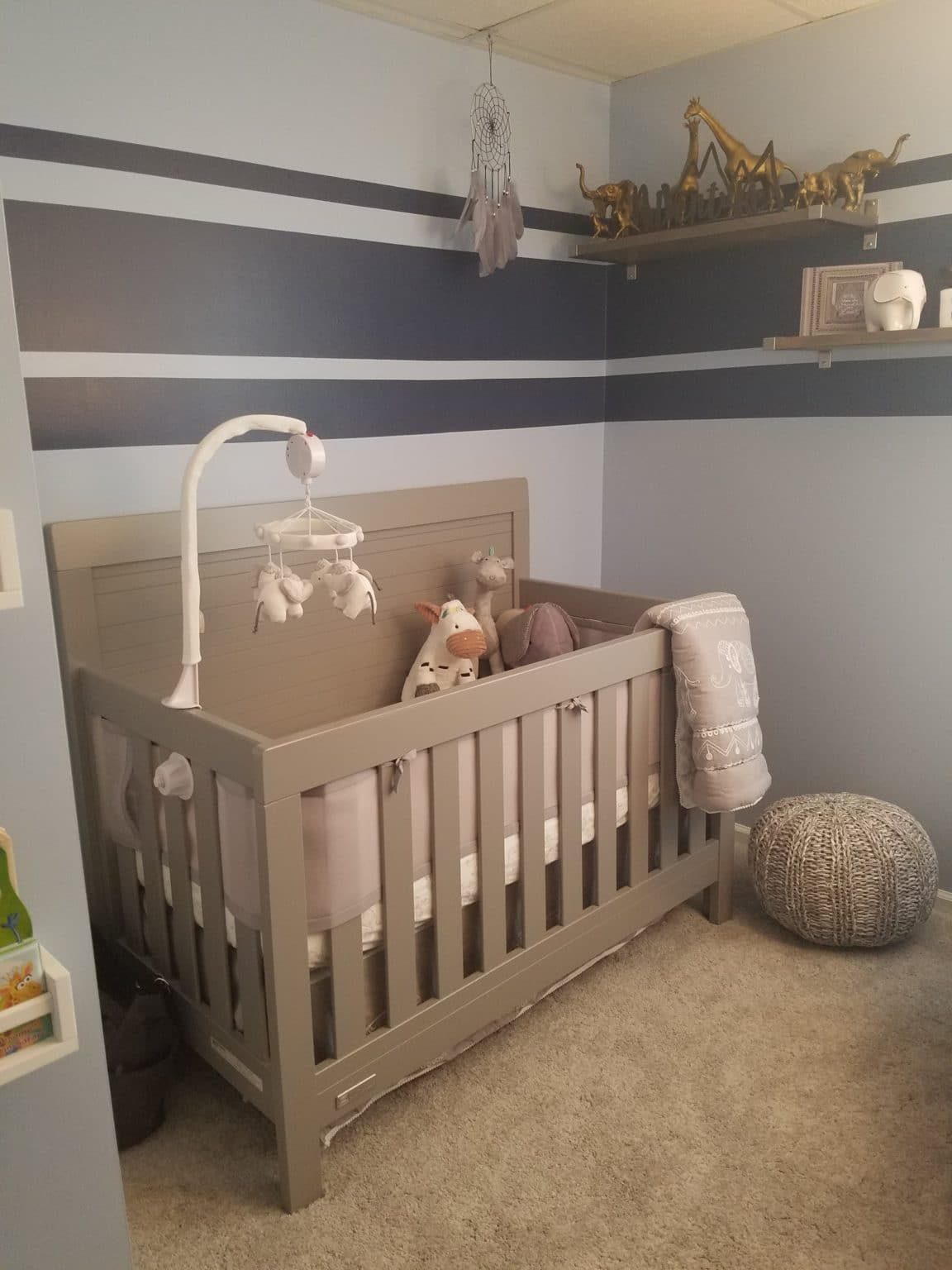 Blue and Grey Elephant Nursery