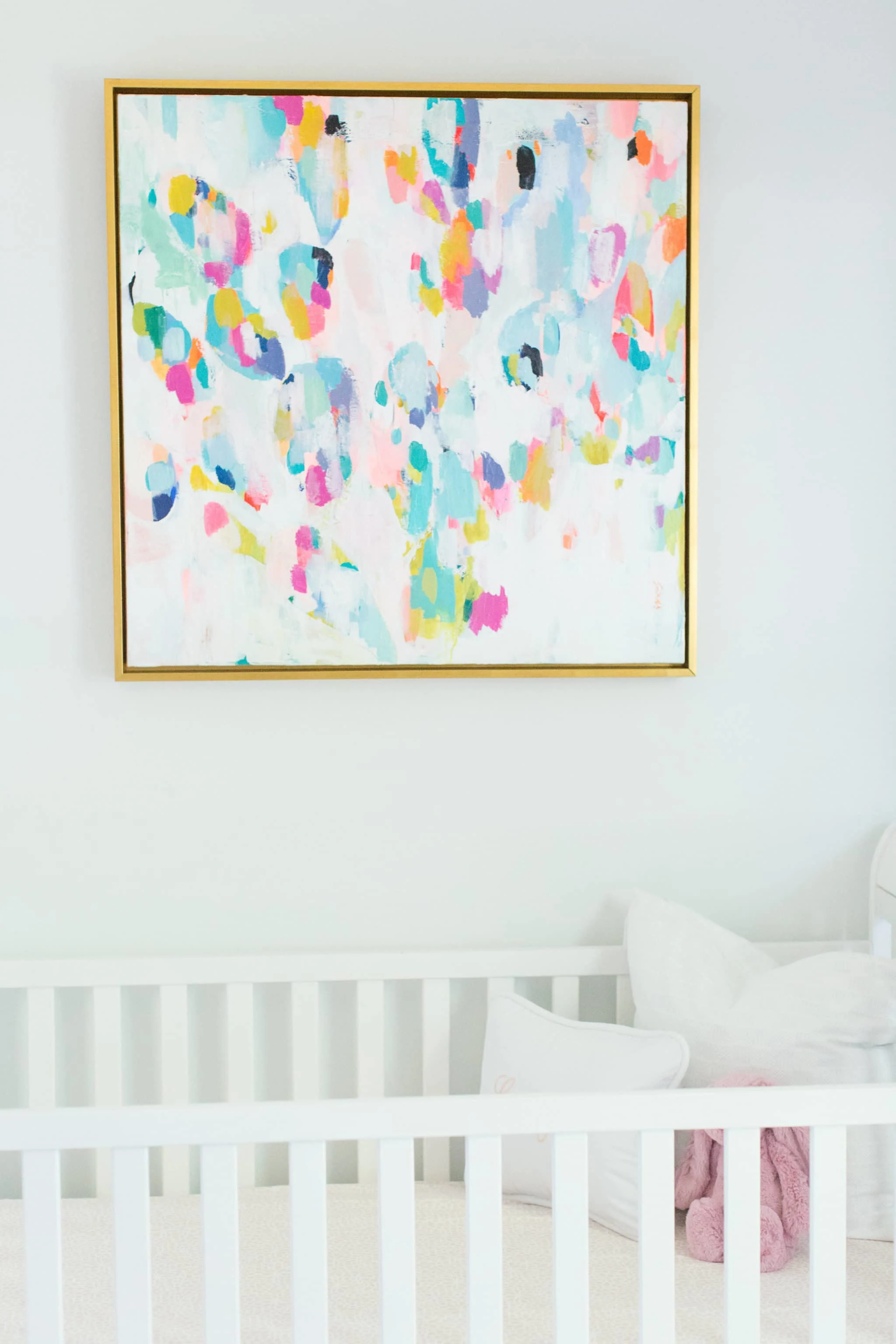 Abstract Painting in Nursery - Project Nursery