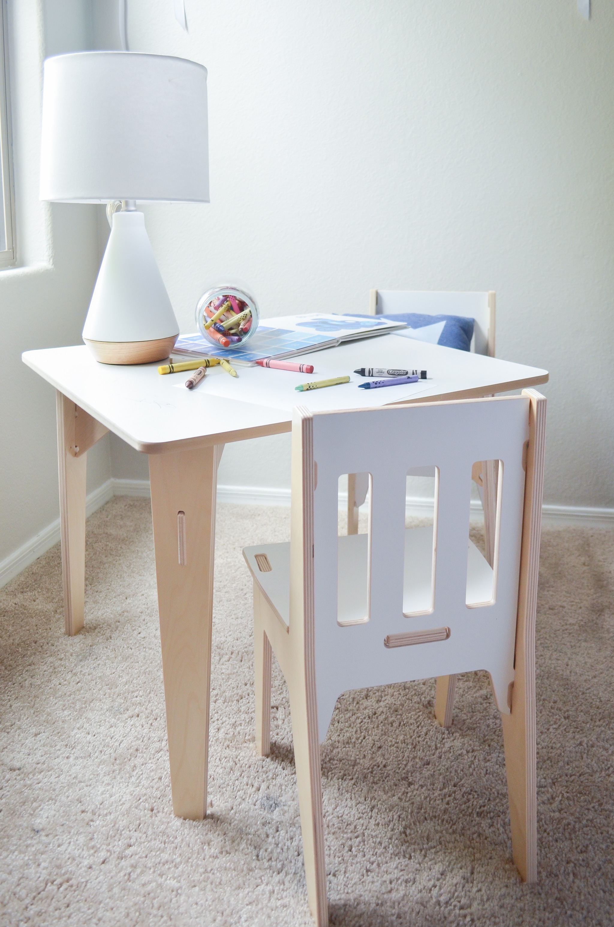 Modern Play Table in Boy's Toddler Room - Project Nursery