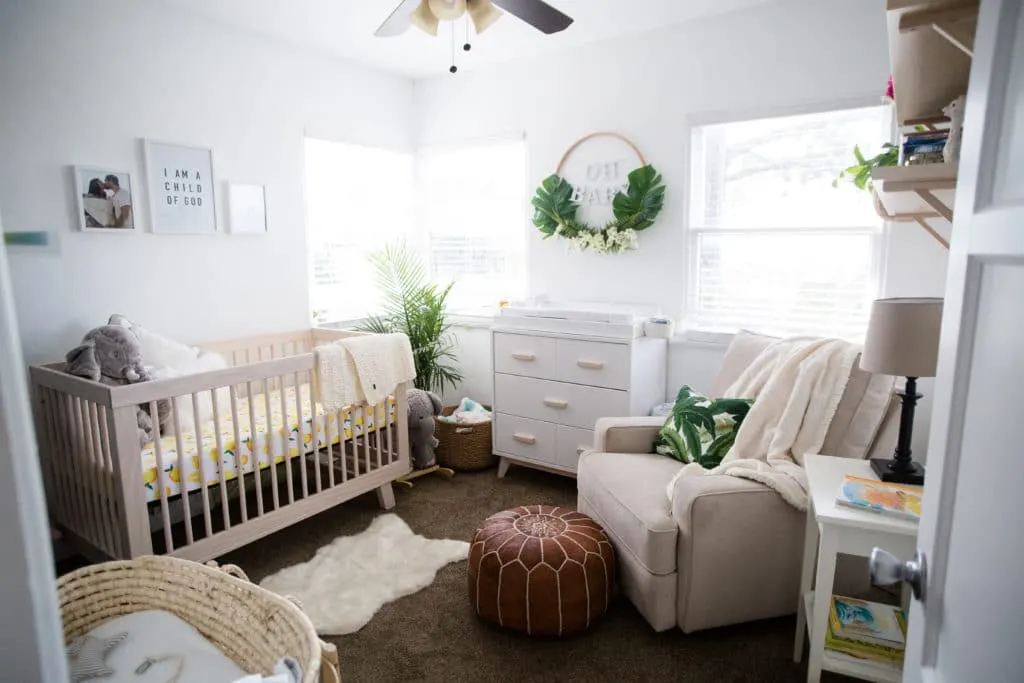 Modern Boho Nursery with a Punch of Tropics - Project Nursery