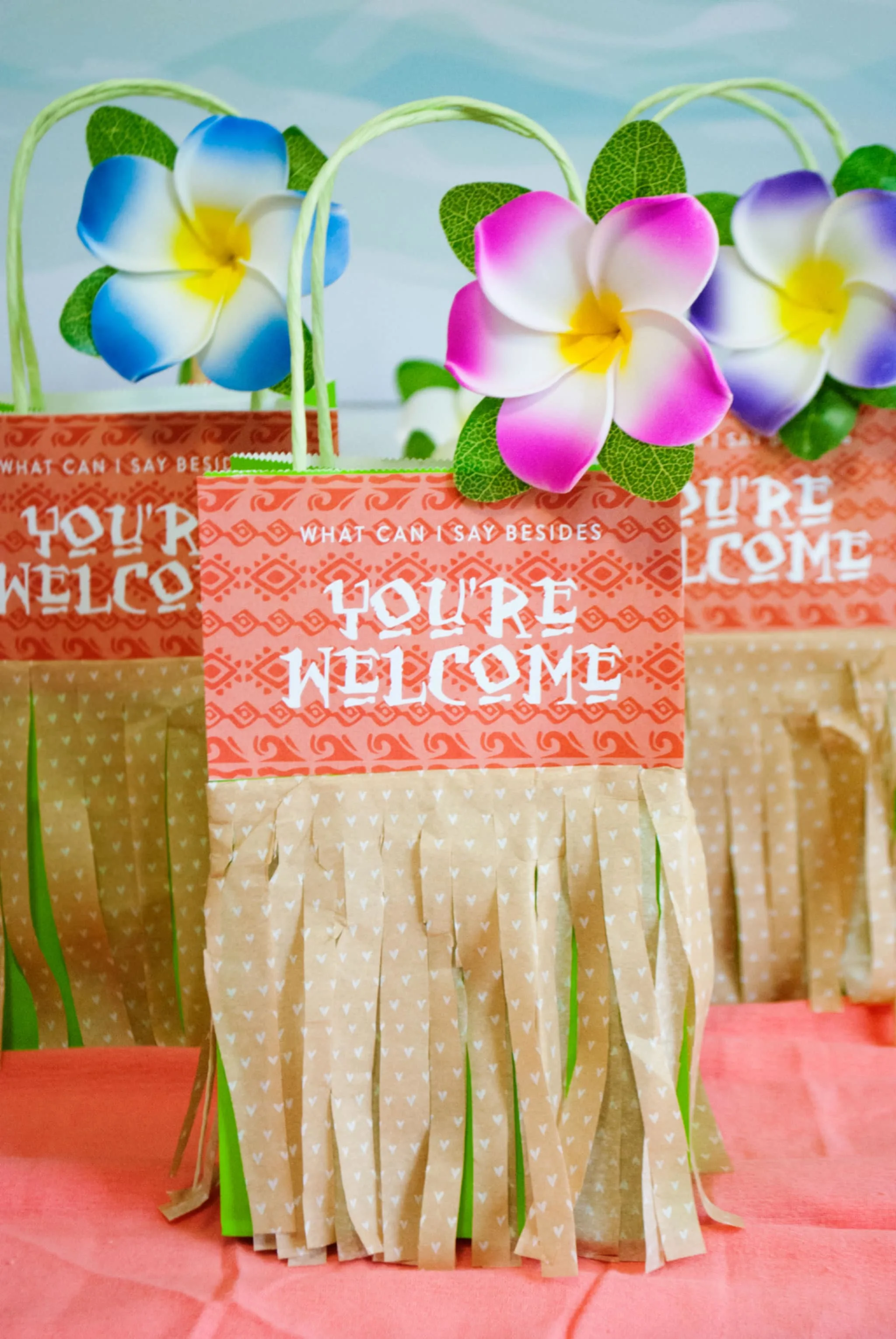 Moana Birthday Party Ideas Gift Bags - Project Nursery