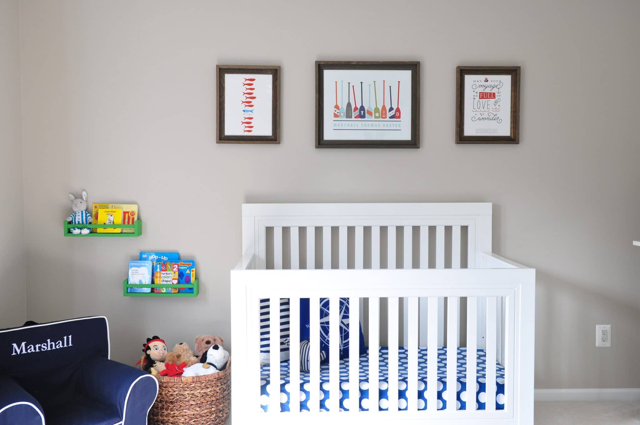 A Nautical Nursery with Modern Style