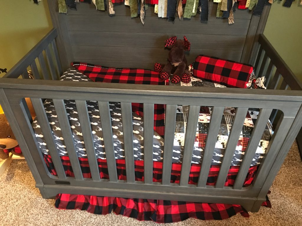 lumberjack crib bedding