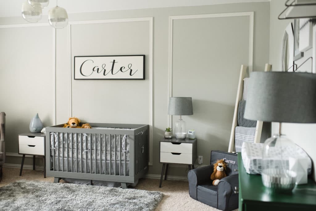 modern safari nursery