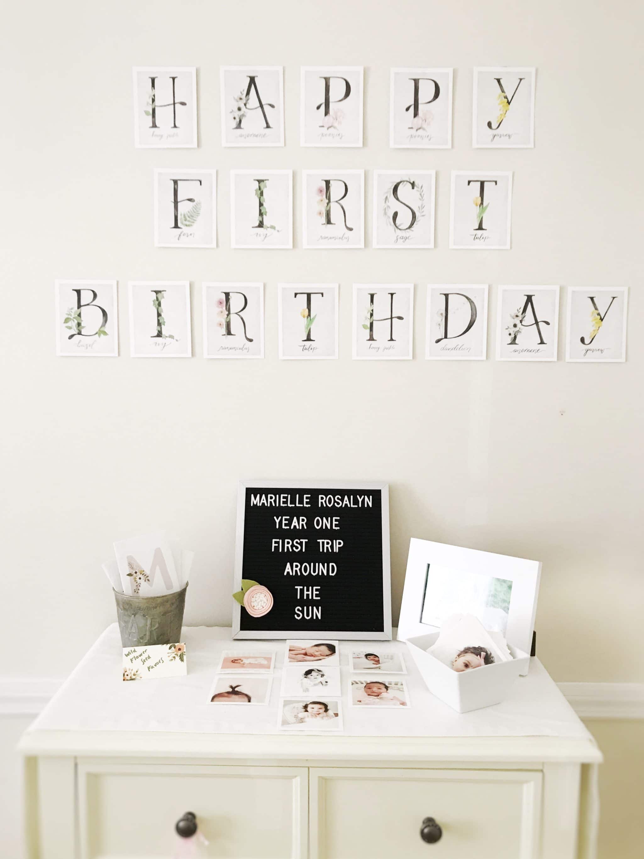 Floral First Birthday - Project Nursery