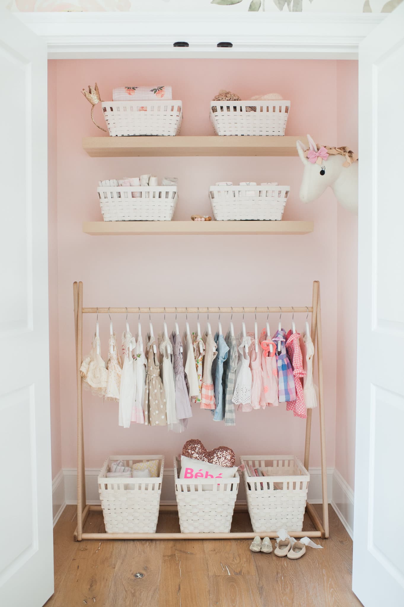 Organized Nursery Closet - Project Nursery